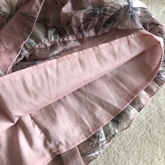 Toby Heart Ginger floral printed ruffle hem chiffon skirt - Picture 8 of 12